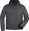Men's Knitted Hybrid Jacket James & Nicholson JN 772