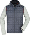 Men's Knitted Hybrid Jacket James & Nicholson JN 772