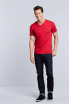 Moška majica V-izrez Premium Cotton Adult V-Neck Gildan