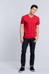 Moška majica V-izrez Premium Cotton Adult V-Neck Gildan